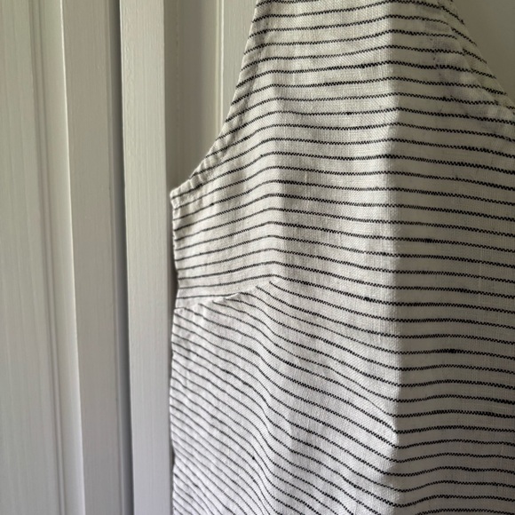 notPERFECTLINEN Porto Top, b/w stripes, size S/M - Picture 2 of 5